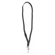 Partners Brand Lanyard, Standard, Clip, 38", Black, PK24, Black, 24 PK LY120