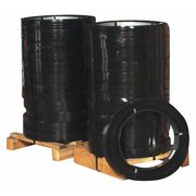 Partners Brand High Tensile Steel Strapping, 3/4" x .025 Gauge x 1,570', Black, 100 Lbs./Coil SS34025HT