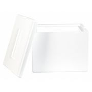 Partners Brand Insulated Foam Containers, 12" x 10" x 9", White, 1/Case 229F