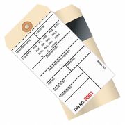Partners Brand Inventory Tags, 2 Part Carbon Style #8, (0001-0499), 6 1/4" x 3 1/8", White/Manila, 500/Case G17011