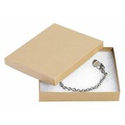 Partners Brand Jewelry Boxes, 6" x 5" x 1", Kraft, 50/Case JB651K