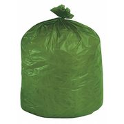 Stout 13 gal Trash Bags, 24 in x 30 in, Heavy-Duty, 0.85 mil, Green, 45 PK E2430E85