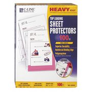 C-Line Products Sheet Protector, Poly, Non-Glare, PK100 62028