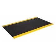 Crown Matting Technologies Antifatigue Pebble Mat, Black/Yellow, 12 ft. L x SE 3832BP