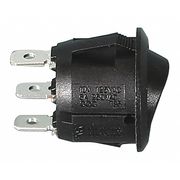 Buyers Products Rocker Switch, Round, Black, On/Off/On 6391103