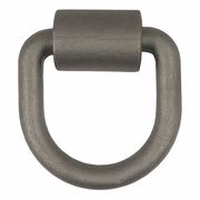 Curt Weld-On Tie-Down D-Ring, Raw Steel, 3"x3" 83750