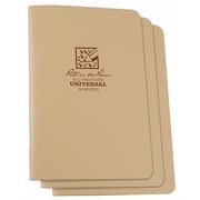 Rite In The Rain All Weather Notebook, Tan, Universal, PK3 971TFX-M