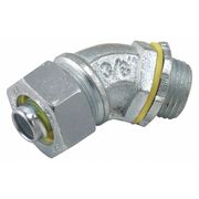 Raco Noninsulated Connector, 3/4 In., 45 Deg 3443