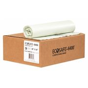 Ecosafe-6400 64 gal Trash Bags, 48 in x 60 in, Extra Heavy-Duty, 0.85 mil, Green, 60 PK HB4860-8