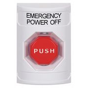 Safety Technology International Emergency Power Off Push Button, White SS2305PO-EN