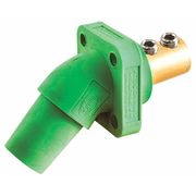 Hubbell Angled Receptacle, Green, Double Set Screw HBLFRAGN