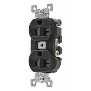 Zoro Select 20A Duplex Receptacle 125VAC 5-20R BK 5362BBLK