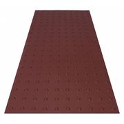 Safetysteptd ADA Warning Pad, Red, No Anchors Required SSTDRU2X423503
