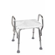Dmi 19" L, Smooth, Aluminum, Plastic, Tub and Shower Seat, Textured 522-1735-1900
