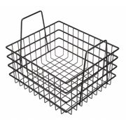 Marlin Steel Wire Products Black Rectangular Storage Basket, Plastic 00-121-21