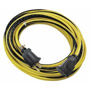 Power First 25 ft. Extension Cord 12/3 Gauge YL/BK 52NY24