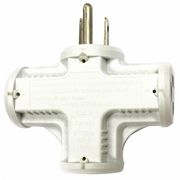 Power First Adapter, 3 Outlets, White 52NY46