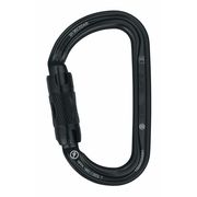 Petzl Carabiner, Twist-Lock, 5-5/16" Length, Aluminum, Black M34A RLN