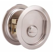 Weslock Pocket Door Lock, Steel, Gray 00677XNXN