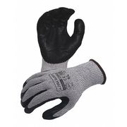Azusa Safety Commander Cut Resistant 13 ga. Gray ANSI A3 Gloves, Black Textured Foam Nitrile Palm Coating, L AZNBR009