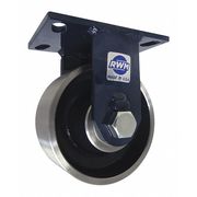 Rwm Rigid Plate Caster, Forged Steel, 5000 lb. 75-FSR-0625-R