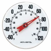Acurite Analog Thermometer, 5" Dial Size 00346A3
