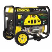 Champion Power Equipment Portable Generator, Gasoline/Propane, 5,500/5,000 W Rated, 6,900/6,250 W Surge, Recoil Start 100231