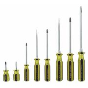 Stanley Screwdriver Set, 8 pcs, Acetate Handle 66-158-A