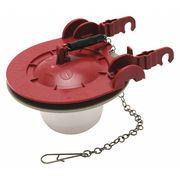 Fluidmaster Adj. Flapper, Red, 3", Plastic and Rubber PRO58G