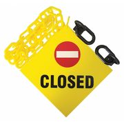 Zoro Select Sign Kit, Size 6 ft., Yellow, 7406CL 7406CL