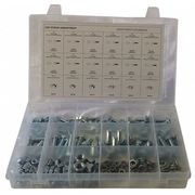 Zoro Select Hex Head Cap Screw Assortment, Steel, Zinc Plated Finish CPS2NE66GR