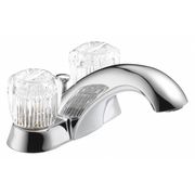 Delta Dual Handle 4" Mount, 3-hole 4" installation Hole Centerset Lavatory Faucet, Chrome 2522LF-MPU