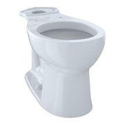 Toto Toilet Bowl, 1.28 gpf, Floor Mount, Round, Cotton C243EF#01