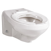 Mansfield Toilet Bowl, 1.28 / 1.6 gpf, Siphon Jet, Wall Mount, Elongated, White 1301