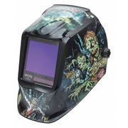 Lincoln Electric Welding Helmet, Zombie Graphic, Black/Blue K4158-4