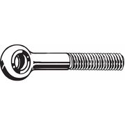 ZORO SELECT Eye Bolt Without Shoulder, M8-1.25, 22 mm Shank, 8 mm ID, Steel, Plain, 25 PK M16180.080.0090