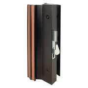 Primeline Tools Sliding Glass Door Handle Set, 4-15/16 in., Aluminum, Black, Hook (Single Pack) MP1001