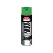 Krylon Industrial Inverted Marking Paint, 17 oz., Fluorescent Green, Solvent -Based A03614007