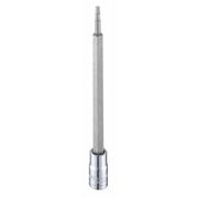 Westward 1/4 in Drive Hex Socket Bit Metric 3 mm Tip, 4 3/4 in L 54TM18