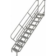 Tri-Arc 133 in Stair Unit, Steel, 10 Steps, Gray Powder Coated Finish, 450 lb Load Capacity WISS110242