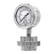 Pic Gauges Pressure Gauge, 0 to 30 psi, 1/2 in FNPT, Silver 301L254C/3JJJ200