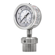 Pic Gauges Pressure Gauge, 0 to 160 psi, 1/2 in FNPT, Silver 301L254F/0JJJ200