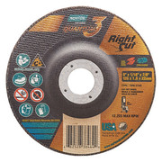 Norton Abrasives Cut-Off Wheel, Type 27, 5 in Dia, 0.125 in Thick, 7/8 in Arbor Hole Size, Ceramic 66252838464