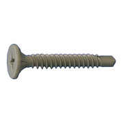 DAGGERZ Self-Drilling Screw, #8 x 2-1/4 in, Dagger Guard Steel Wafer Head Phillips Drive, 3000 PK CMSD08214