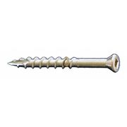 DAGGERZ Deck Screw, #8 x 3 in, 18-8 Stainless Steel, Trim Head, Square Drive, 2000 PK DKTSS08300