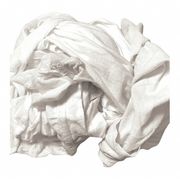 Zoro Select 340-25N Recycled Cotton T-Shirt Rags 25 lb. Varies White