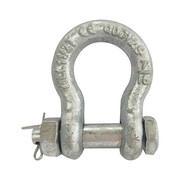 Zoro Select Anchor Shackle, 3,000 lb, Carbon Steel 55AX93