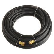 Continental Garden Hose, 1/2" ID x 25 ft., Black, Safety Factor: 4:1 CWH050-25MF-G