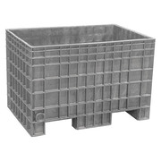 Buckhorn Gray Bulk Container, Plastic, 13.8 cu ft Volume Capacity BF4229280051000