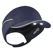 Ergodyne Bump Cap, Short Brim Baseball, Polyethylene, Hook-and-Loop Suspension 8965